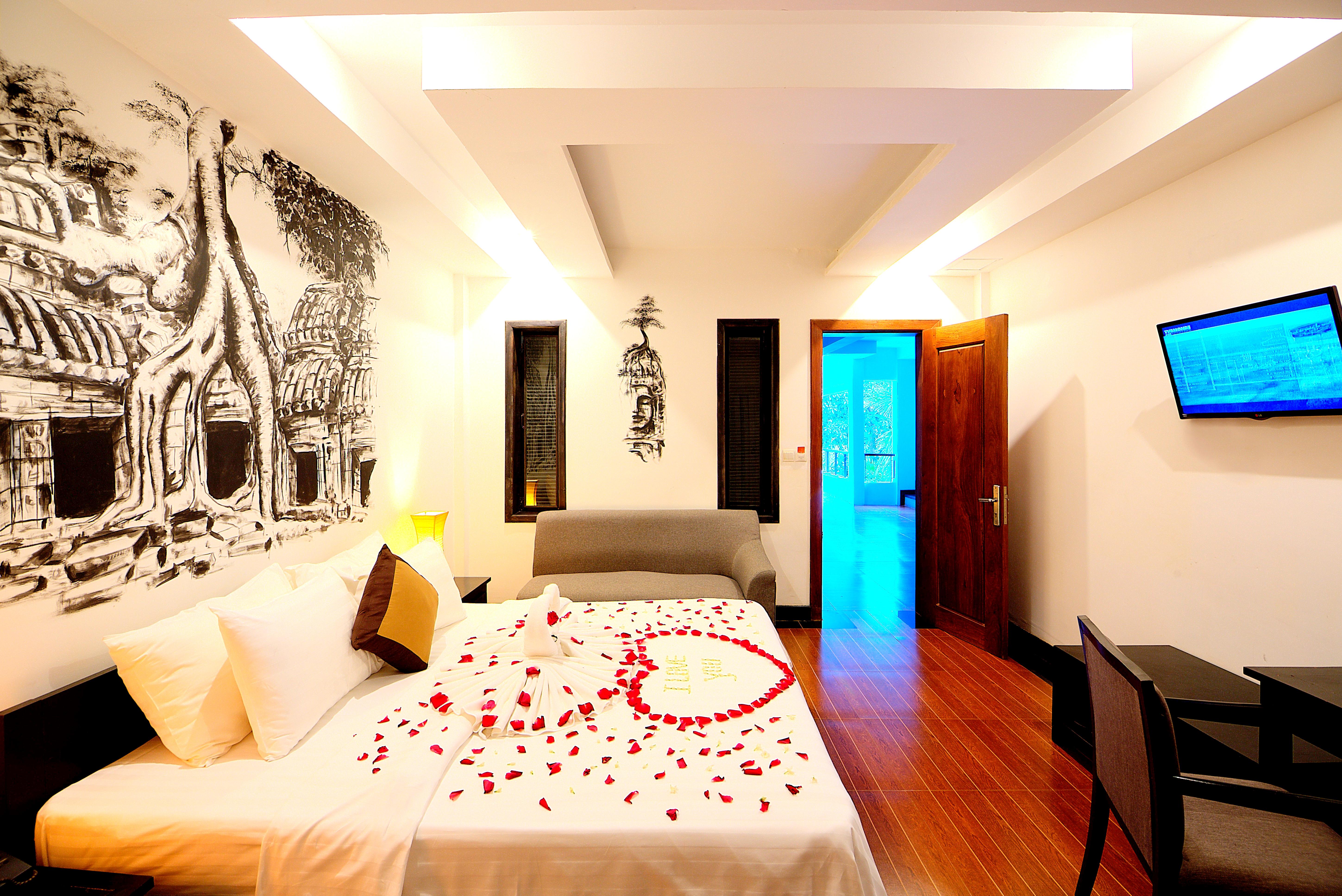 La Residence Blanc D'Angkor Siem Reap Bagian luar foto