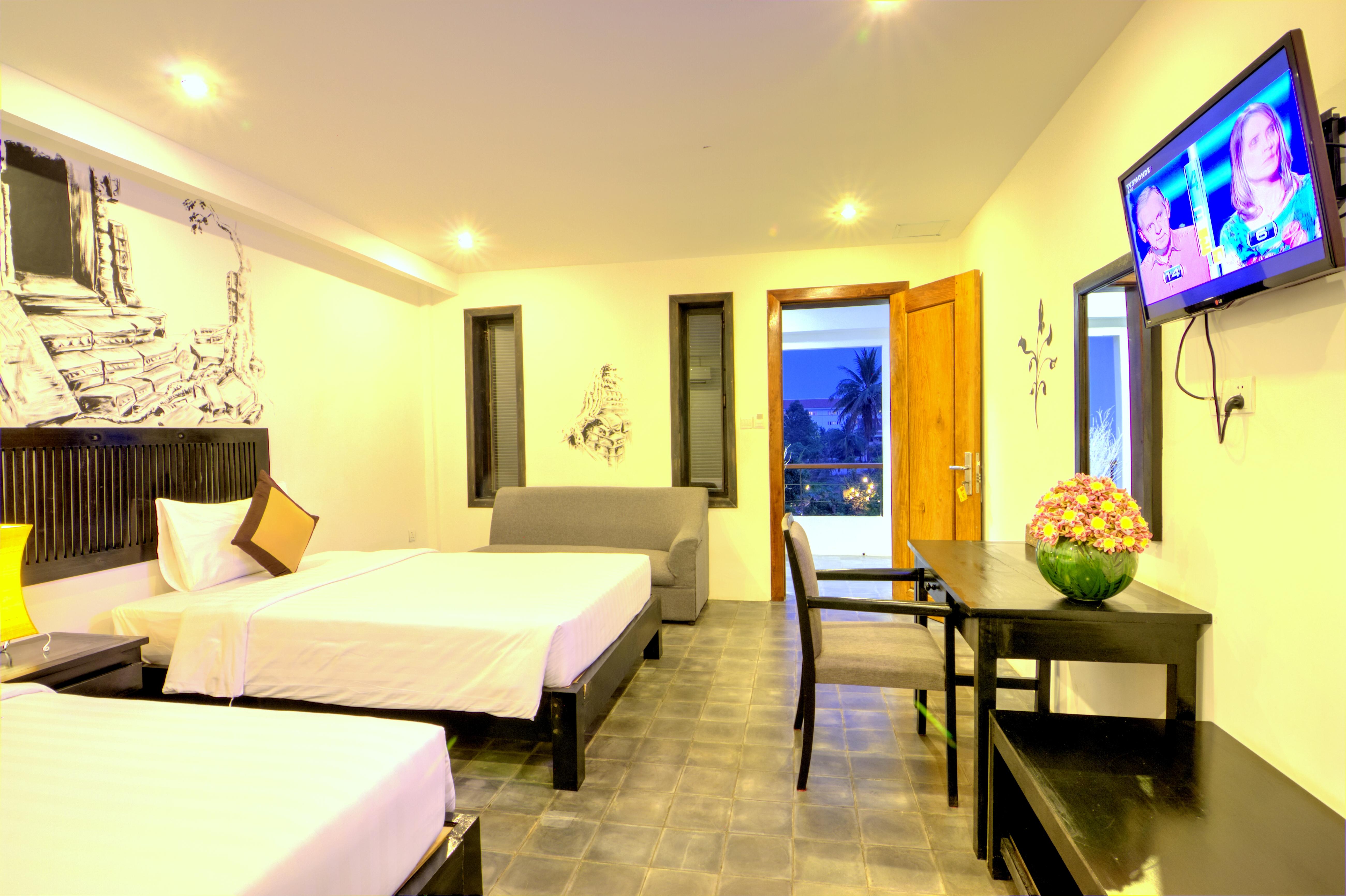 La Residence Blanc D'Angkor Siem Reap Bagian luar foto