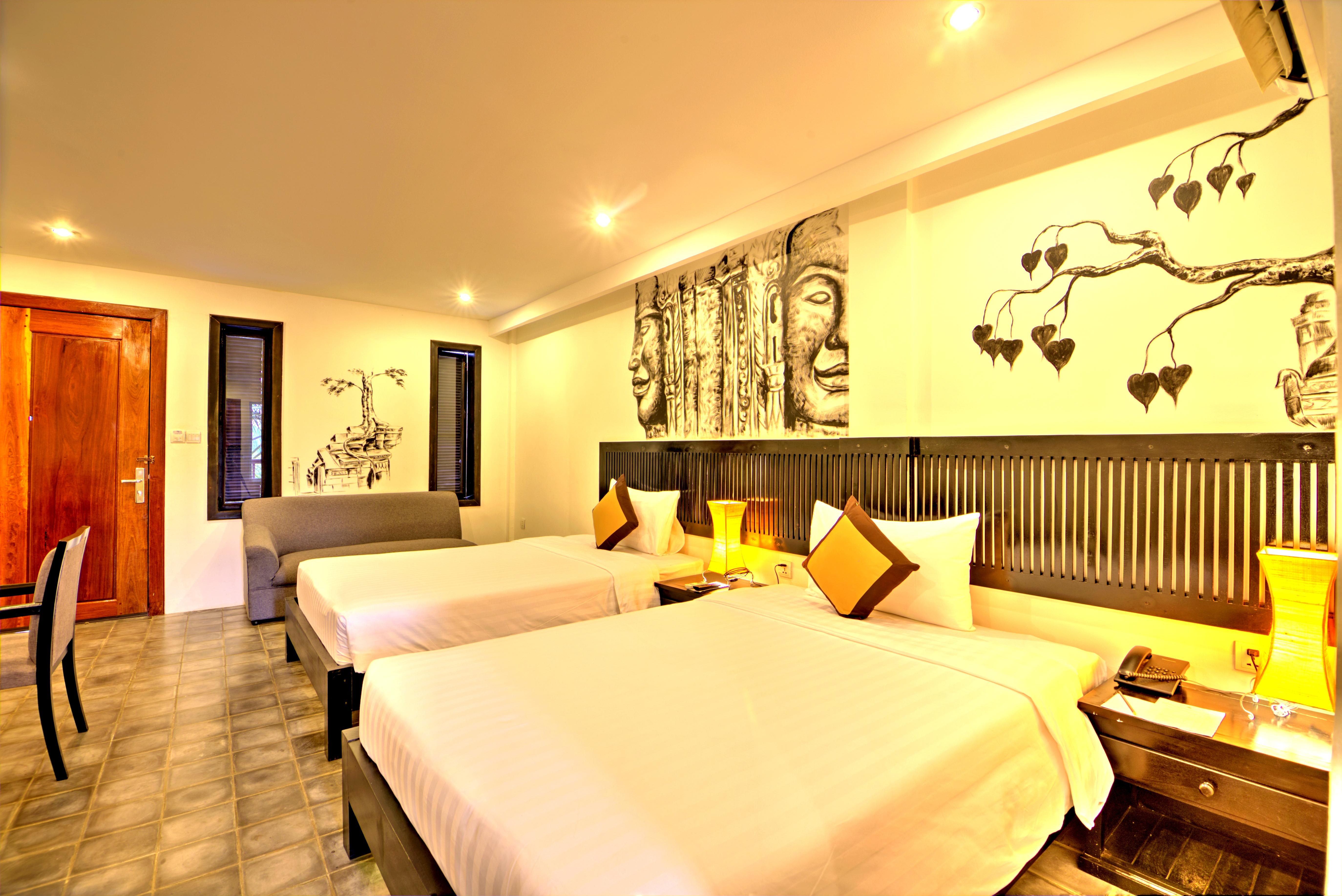 La Residence Blanc D'Angkor Siem Reap Bagian luar foto