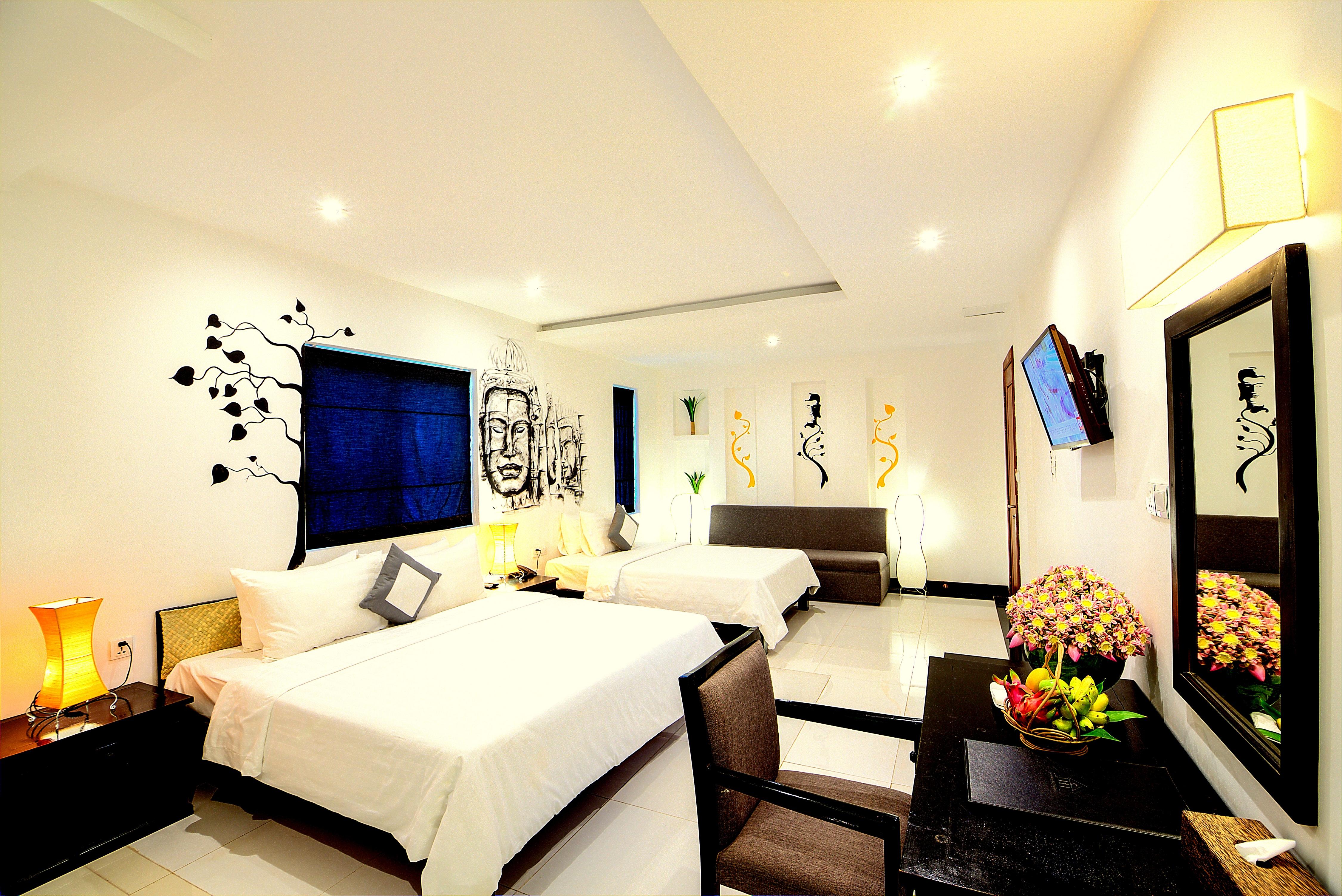 La Residence Blanc D'Angkor Siem Reap Bagian luar foto
