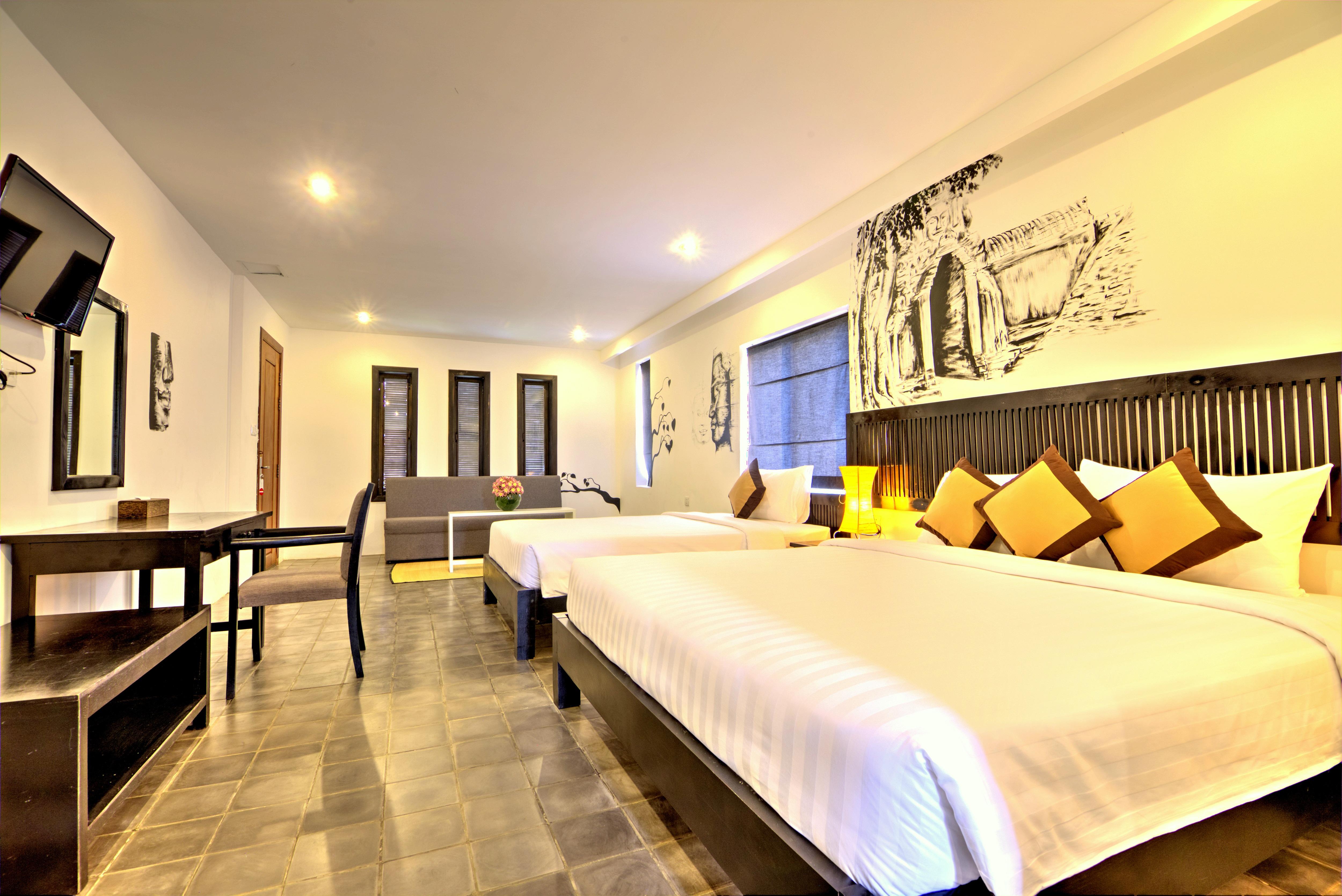 La Residence Blanc D'Angkor Siem Reap Bagian luar foto