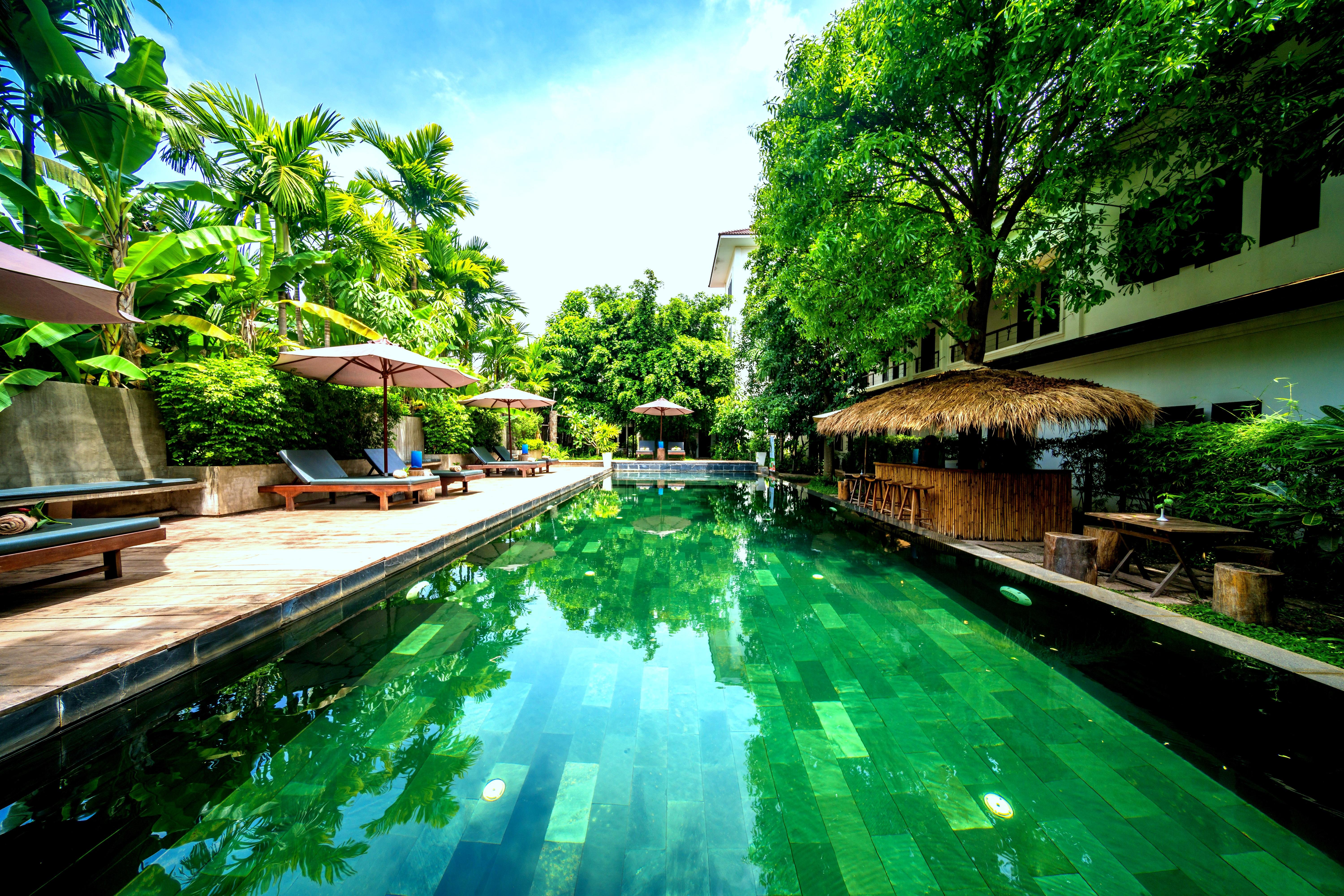 La Residence Blanc D'Angkor Siem Reap Bagian luar foto